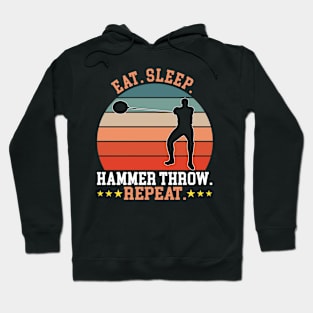 Eat Sleep Hammer Throw Hoodie